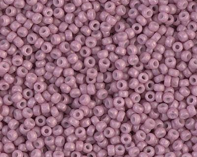 0 Round Seed Bead, Farbe Matte Opaque Rose - bead&more