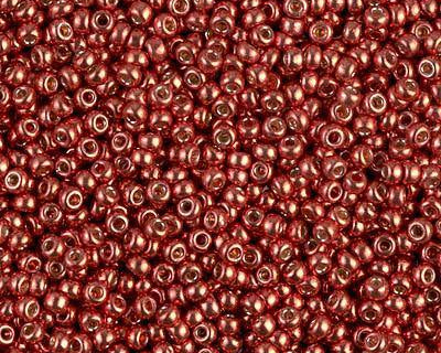 0 Round Seed Bead, Farbe Duracoat Galv Berry - bead&more