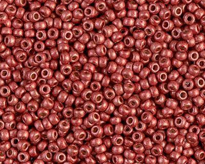 0 Round Seed Bead, Farbe Duracoat Galv Matte Berry - bead&more