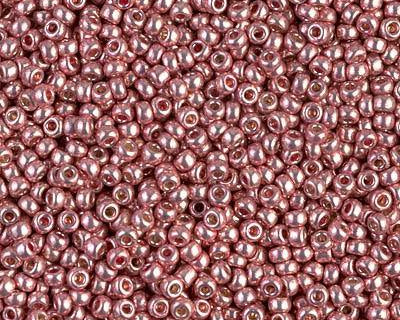 0 Round Seed Bead, Farbe Duracoat Galv. Dk Coral - bead&more