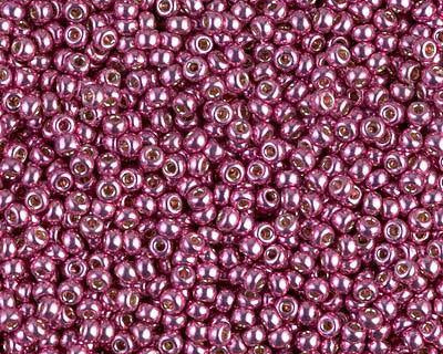 0 Round Seed Bead, Farbe Duracoat Galv. Hot Pink - bead&more