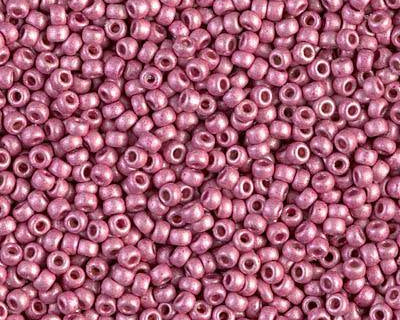 0 Round Seed Bead, Farbe Duracoat Galv. Matte Hot Pink - bead&more
