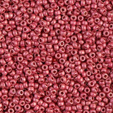 Miyuki 11/0 Round Seed Bead, Farbe Duracoat Galv. Matte Lt Cranberry