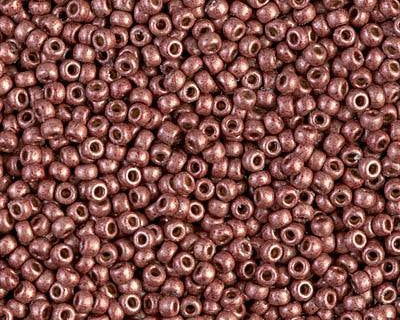 0 Round Seed Bead, Farbe Duracoat Galv. Matte Dk Berry - bead&more