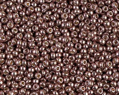 0 Round Seed Bead, Farbe Duracoat Galv. Dk Mauve - bead&more