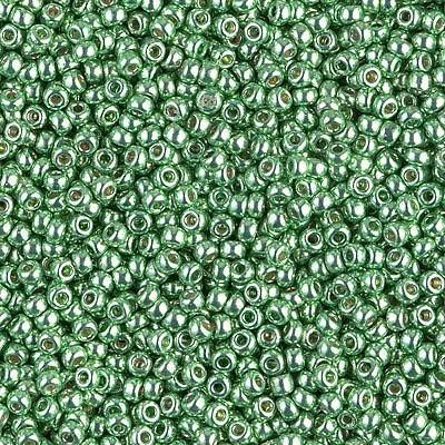 Miyuki 11/0 Round Seed Bead, Farbe Duracoat Galv. Dk Mint Green - bead&more