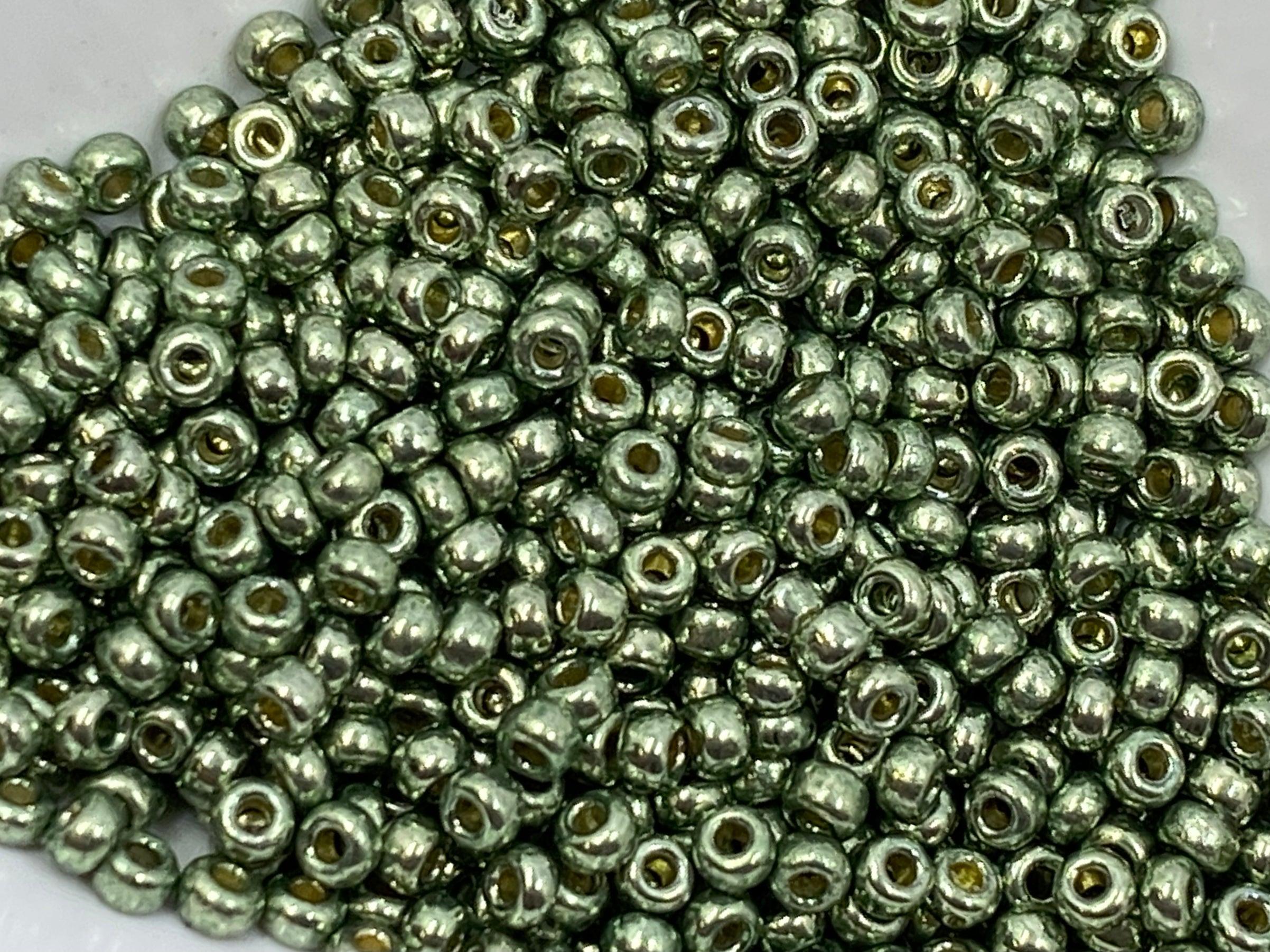 0 Round Seed Bead, Farbe Duracoat Galv. Sea Green - bead&more