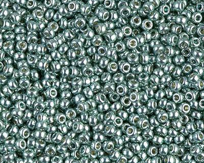 0 Round Seed Bead, Farbe Duracoat Galv. Dk Seafoam - bead&more