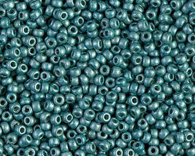 0 Round Seed Bead, Farbe Duracoat Galv. Matte Seafoam - bead&more