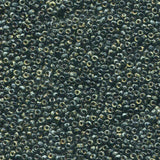 Miyuki 11/0 Round Seed Bead, Farbe Picasso Smoky Black Matte