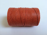 gewachstes Leinengarn / Irish Waxed Linen Farbe 12 light rust 0.7 mm