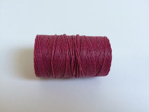 gewachstes Leinengarn / Irish Waxed Linen, Farbe 19 magenta - bead&more