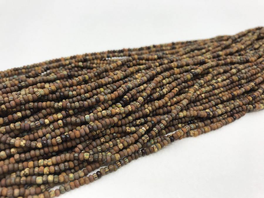 Aged Picasso Glasperlen 2 mm - Farbe Earth Mix - bead&more