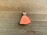 Anhänger Quaste 1.5 cm, Farbe silber, peach
