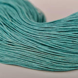 Baumwollkordeln gewachst 1 mm, Farbe 22 türkisgrün