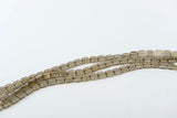 PIASTRELLA CZECH MATES 2 FORI 6MM, COLORE 14 ORO MARMO NERO DIAMANTE