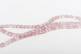 CZECH MATES 2-LOCH TILE 6MM, Farbe 27 LUSTER TRNSP TOPAZ/PINK