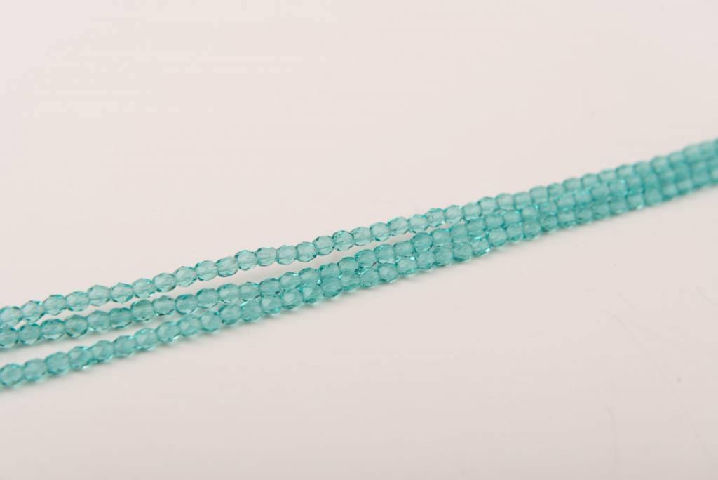 Glasschliffperlen feuerpoliert 4mm, Farbe B52 Seafoam - bead&more