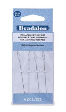 Perlennadeln Collapsible Eye von Beadalon, 4 Stk. Medium - bead&more