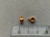 Metallperle "Line"  Ø 6 mm mit Öse, roségold