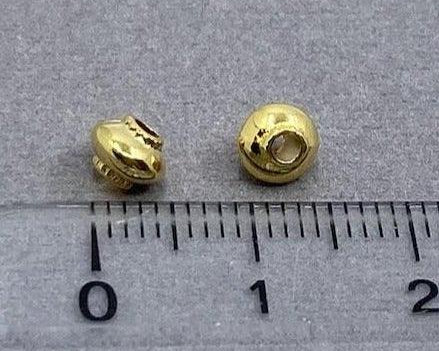 Metallperle "Rondellen", gold - bead&more