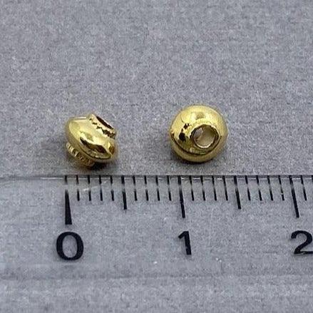 Metallperle "Rondellen", gold - bead&more