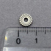 Metallperle "Deco-Disc", altsilber - bead&more