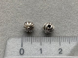 Metallperle "Ball", silber