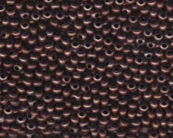 0 - Heavy Metal Seed Beads - antique copper - bead&more