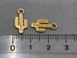 Anhänger Metall Kaktus 15 mm, Farbe roségold