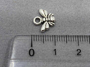 Anhänger Metall "Biene" 10 mm, Farbe altsilber - bead&more