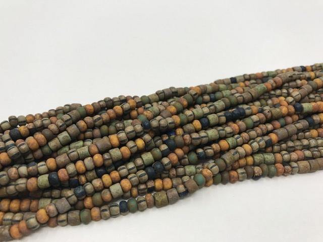 Aged Picasso Glasperlen 4 mm - Farbe Seaweed mix - bead&more