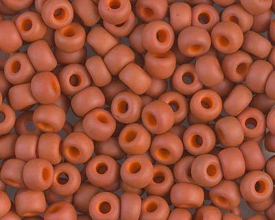 0 Round Seed Bead, Farbe Terracotta - bead&more