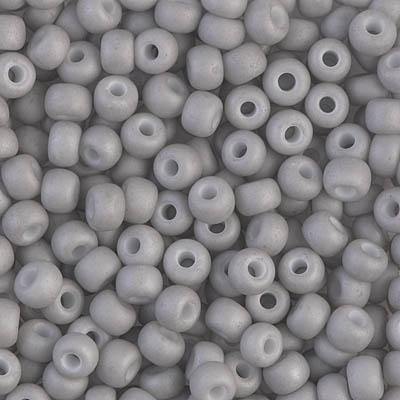 Miyuki 6/0 Round Seed Bead, Farbe Matte Opaque Gray - bead&more