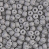 Miyuki 6/0 Round Seed Bead, Farbe Matte Opaque Gray