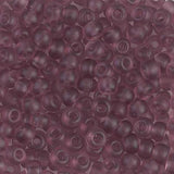Miyuki 6/0 Round Seed Bead, Farbe Matte Trans Smoky Amy