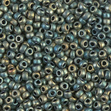 Miyuki 6/0 Round Seed Bead, Farbe Matte Met Patina Iris