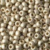 Miyuki 6/0 Round Seed Bead, Farbe Duracoat Matte Galv Silver