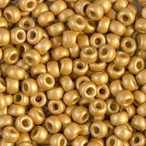 Rocaille Miyuki 6/0 rotonde, colore Matte Galv Gold
