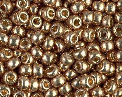 0 Round Seed Bead, Farbe Galvanized Champagne - bead&more