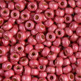 Miyuki 6/0 Round Seed Bead, Farbe Duracoat Matte Galv Lt Cranberry