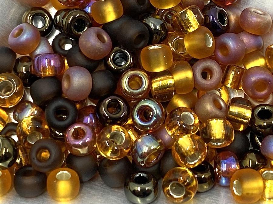 0 Round Seed Bead, Farbe Wheatberry - bead&more