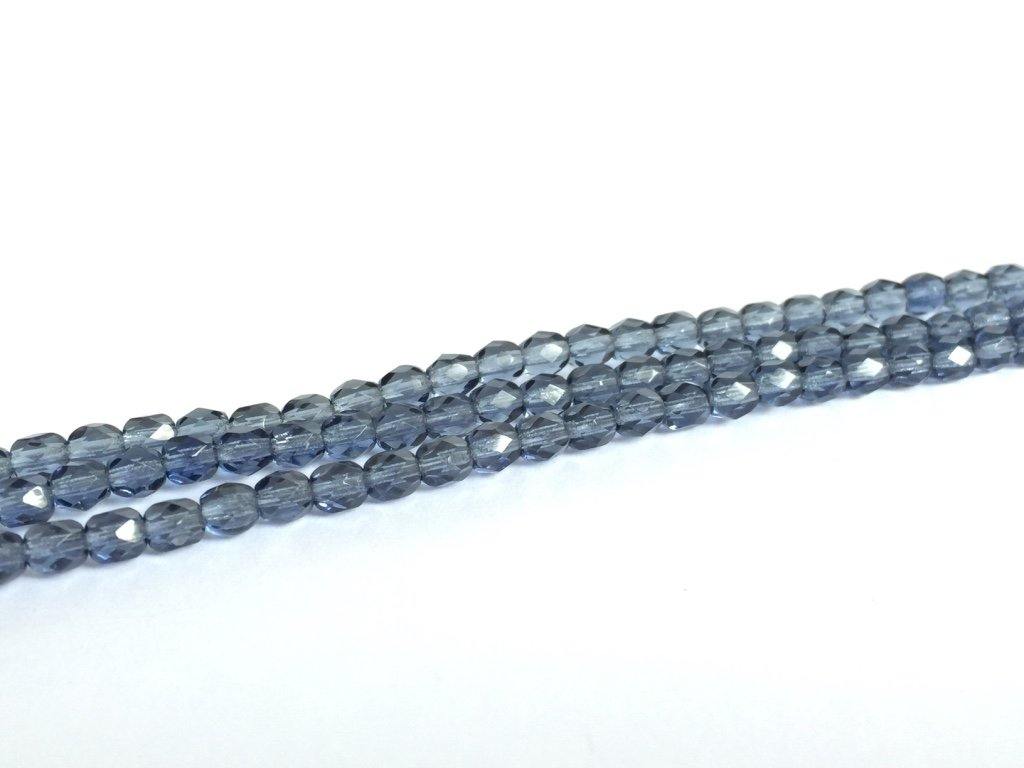 Perles de verre polies au feu 4mm, couleur A28 Montana