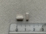 Metallperle "Tube", silber