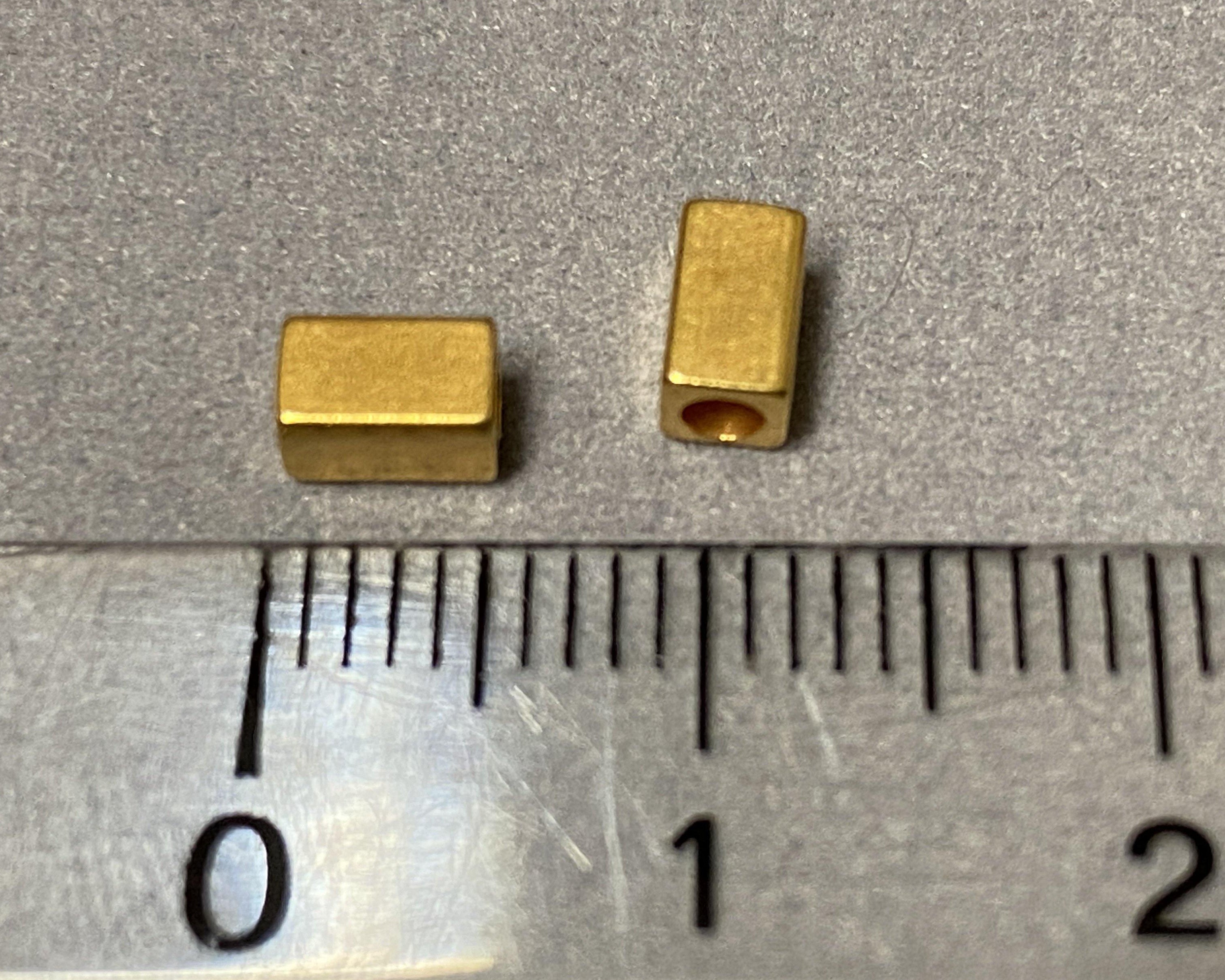 Metallperle "Tube", gold - bead&more