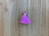 Anhänger Quaste 1.5 cm, Farbe gold, light purple