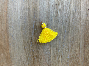 Anhänger Quaste 1.5 cm, Farbe gold, sonnengelb