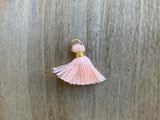 Anhänger Quaste 1.5 cm, Farbe gold, lachs