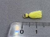 Anhänger Mini-Quaste 1 cm, Farbe gold, zitronengelb