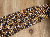Aged Picasso Glasperlen 4 mm - Farbe Desert & Stone Matte Mix